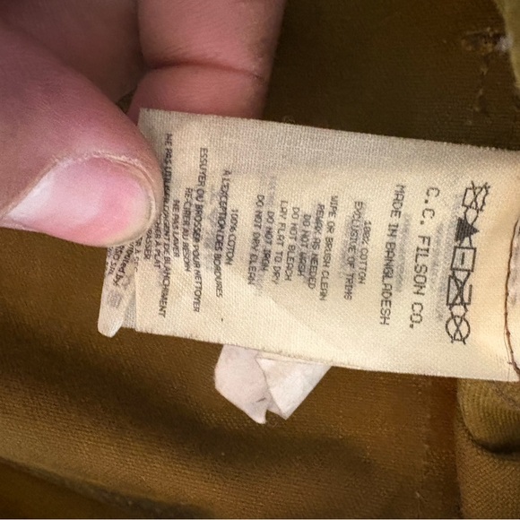 Filson Tan unlined cruiser jacket size Large - Picture 3 of 6
